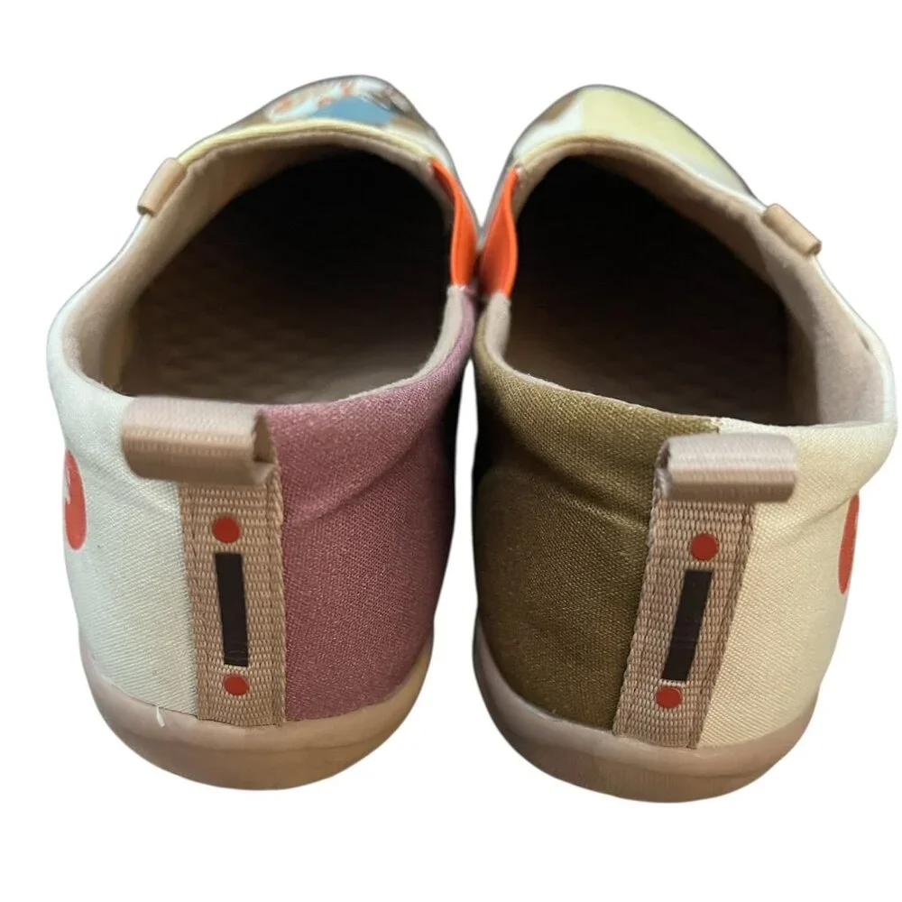 UIN African Beauty Art Shoes Size 9.5 | Travel Slip-On | Gently Used - Picture 6 of 7